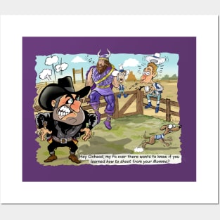 Minnesota Vikings Fans - Kings of the North vs Trash Talking Cowpokes Posters and Art